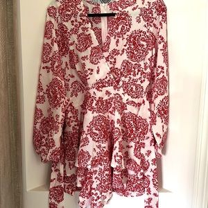 Romper Red and white floral size M